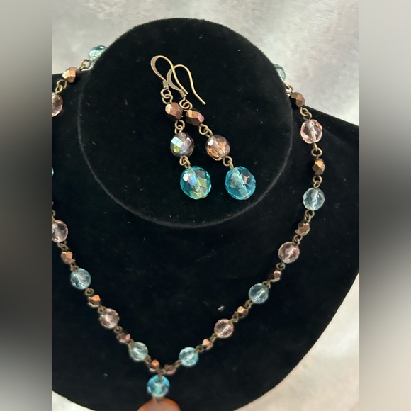 Lovingly used Cookie Lee mud fairy pendant necklace with matching earrings set - Picture 7 of 8